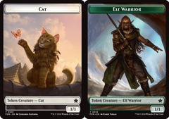 Cat (1) // Elf Warrior (19) Token